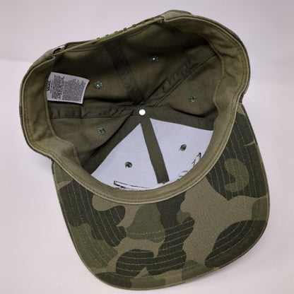 VANS Snapback Hat Camouflage One Size Embroidered Adjustable 6 Panel