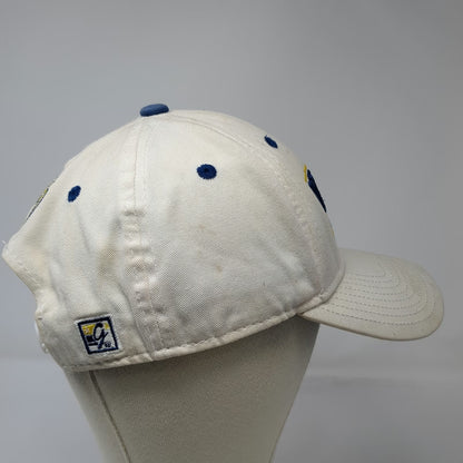 Delaware Fightin Hens NCAA The Game Snapback Hat White Blue Yellow One Size Logo