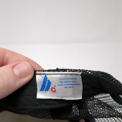 Wildflower Snapback Trucker Hat Black One Size Adjustable 6 Panel Mesh Back