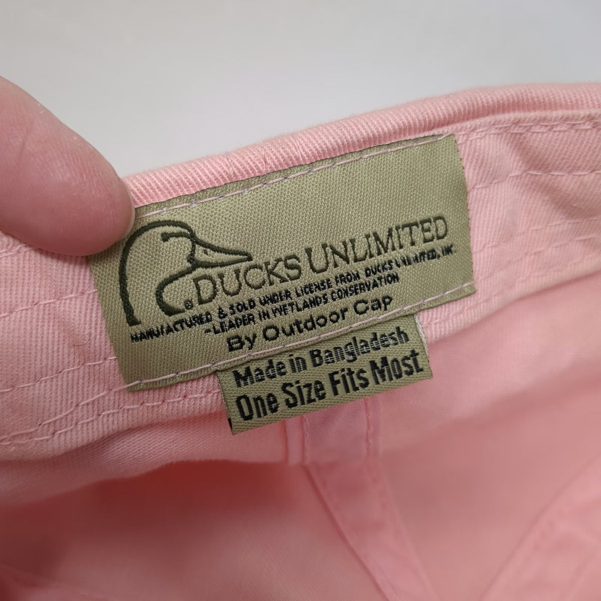 Outdoor Cap Ducks Unlimited Baseball Cap Pink One Size Strapback Embroidered