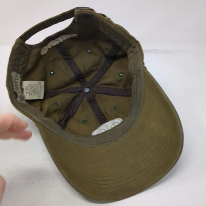Beretta Baseball Cap Green One Size Embroidered Logo Cotton Canvas Slideback Hat