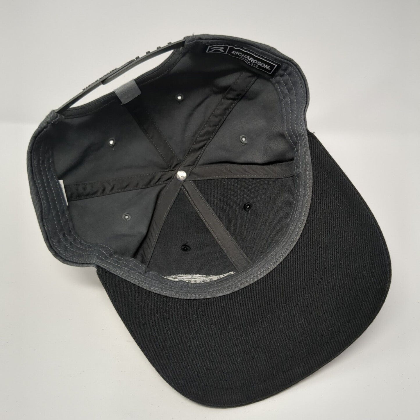 Sunroc Snapback Hat Black One Size Colorblock Clyde Richardson 6 Panel