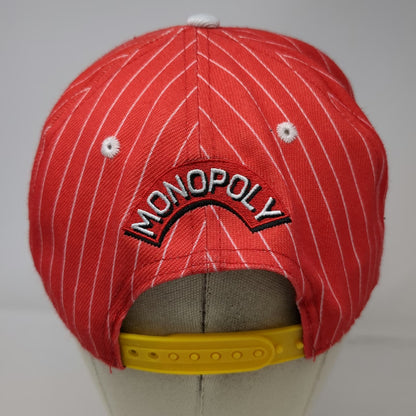 Headgear Classics Snapback Red One Size Monopoly Pinstripe Graphic Brim hat