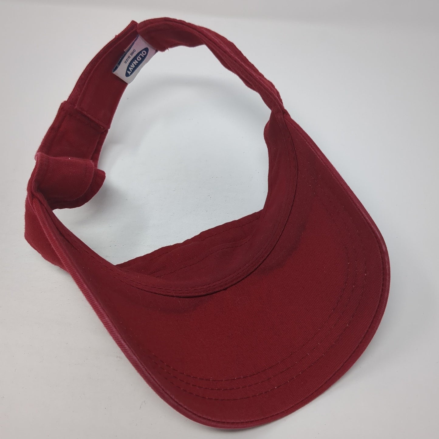 Old Navy 28 Strapback Visor Hat Red One Size Embroidered Adjustable