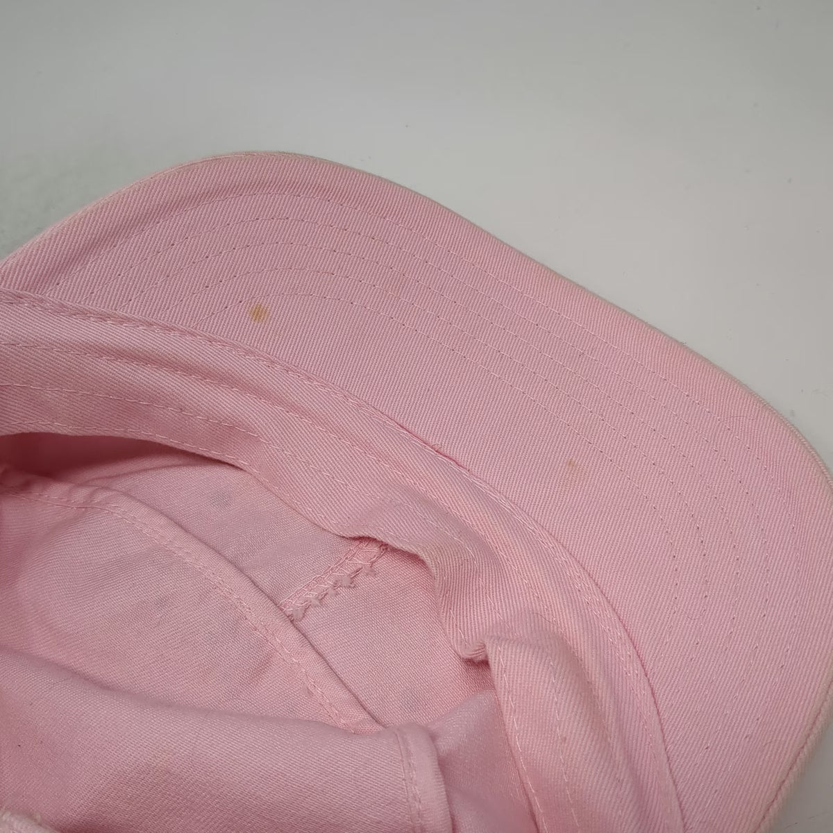 HG Army Cap Pink One Size Rhinestone Crown Hollywood Strapback Cotton Hat