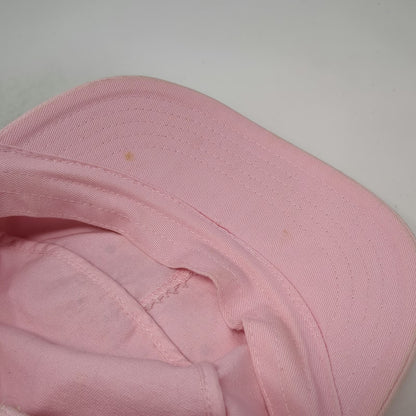 HG Army Cap Pink One Size Rhinestone Crown Hollywood Strapback Cotton Hat