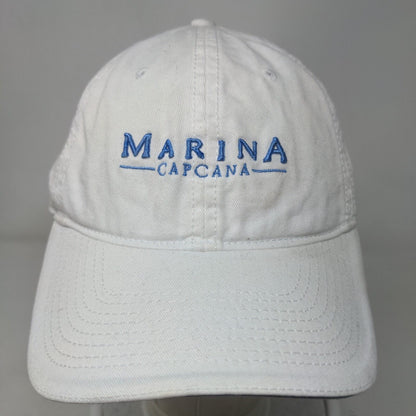 Marina Cap Cana Republica Dominicana Strapback Hat White OSFM Embroidered