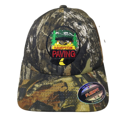 Hampton Paving Fitted Hat S-M Embroidered Flexfit Mossy Oak W/Tags