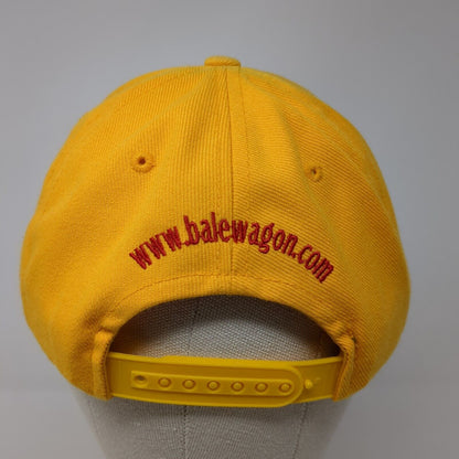 Jim Wilhite's Bale Wagons Snapback Hat Yellow One Size Embroidered