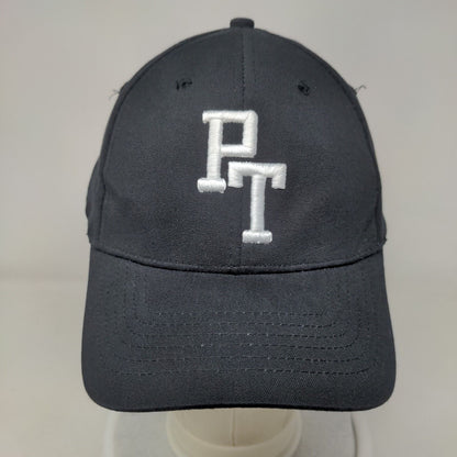 PT Poker Fitted Hat Black L/XL Embroidered 6 Panel NU-Fit Patent by KC Caps