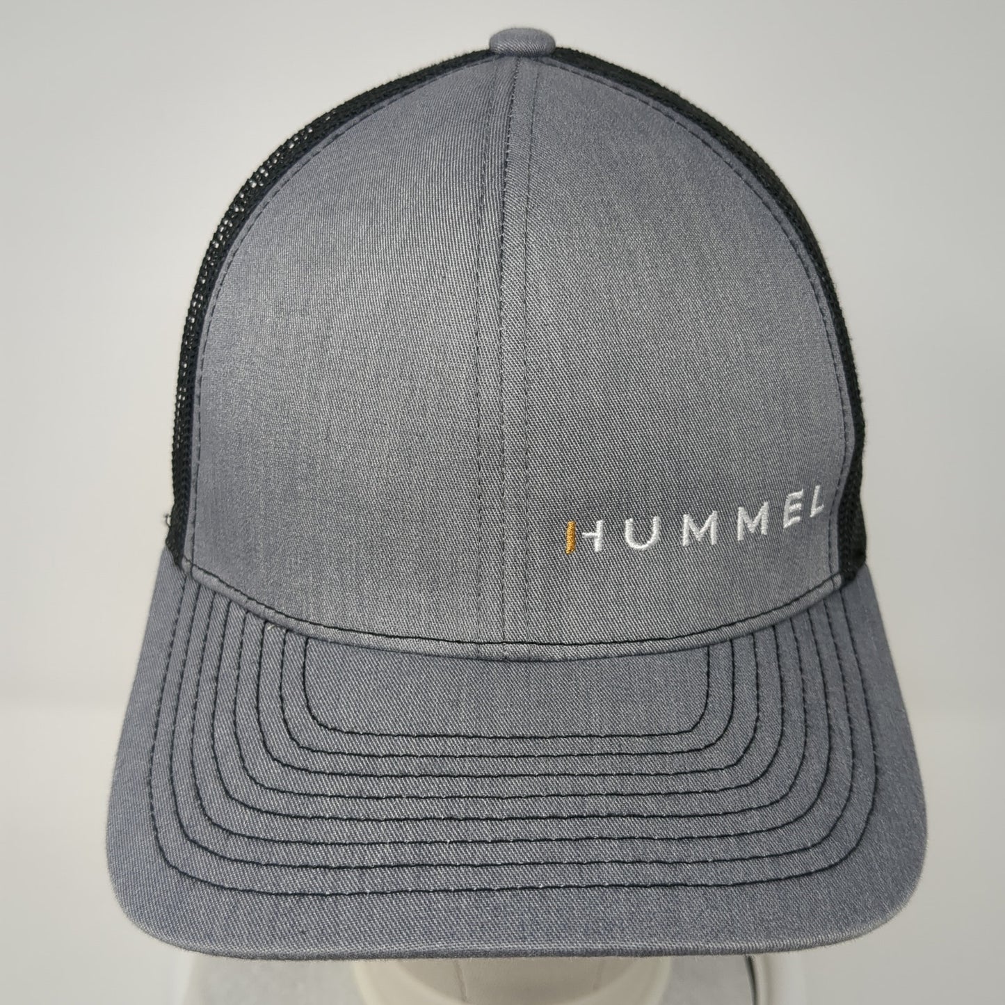 Hummel Snapback Mesh Back Trucker Hat Gray One Size Pacific Headwear