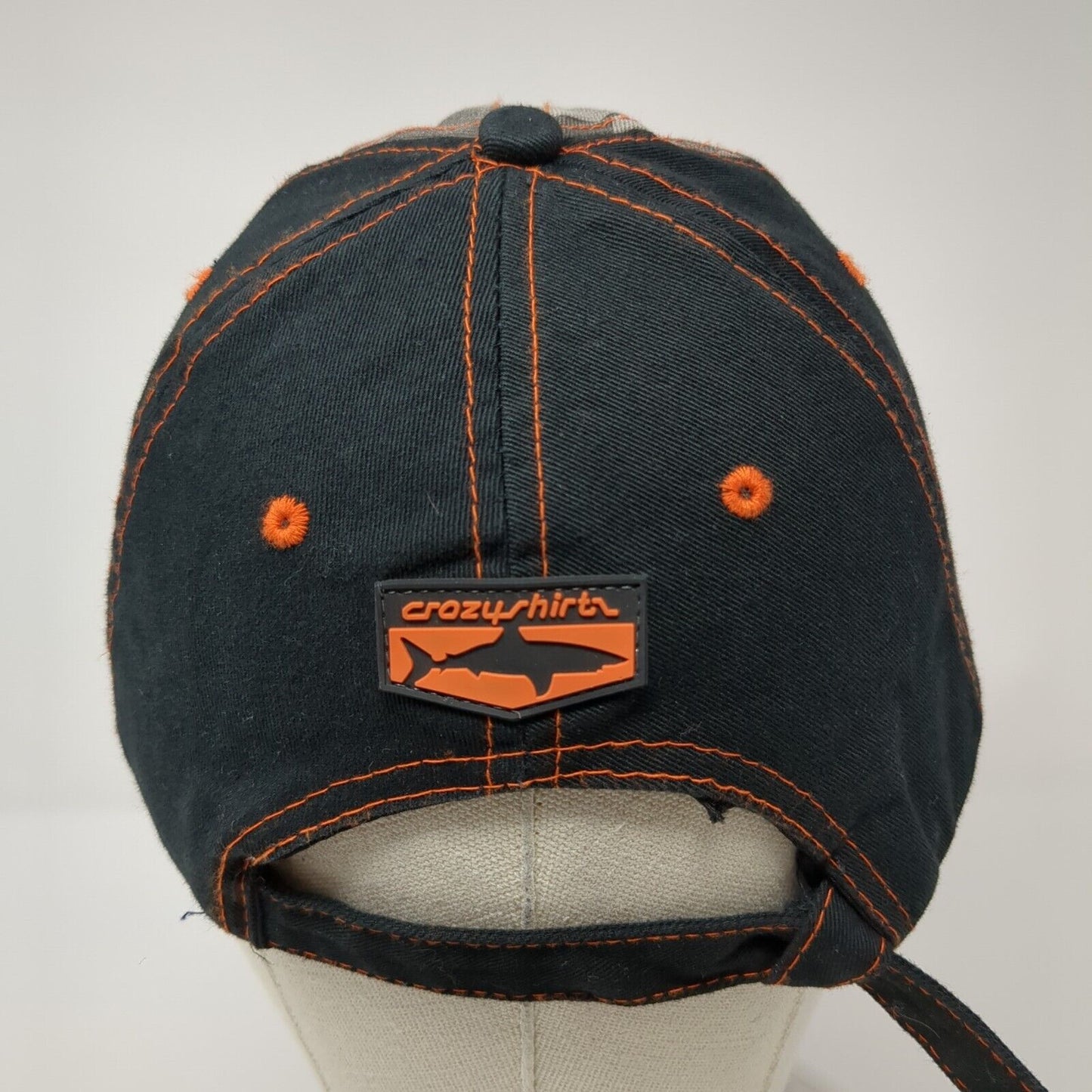 Crazy Shirts Strapback Hat Camouflage One Size Adjustable Shark Patch