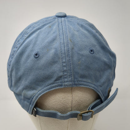 HUF Slideback Hat Blue One Size Adjustable Embroidered Vented Holes 6 Panel