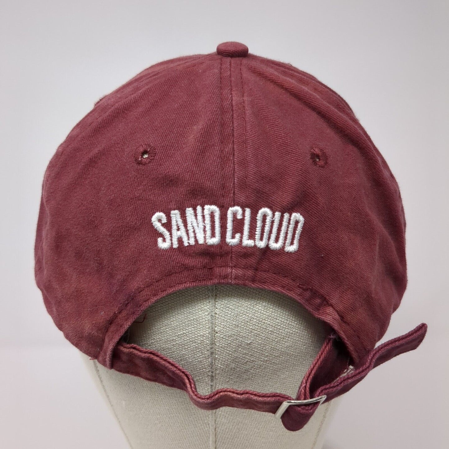 Sand Cloud Slideback Hat Red OSFA Adjustable Embroidered Logo 6 Panel