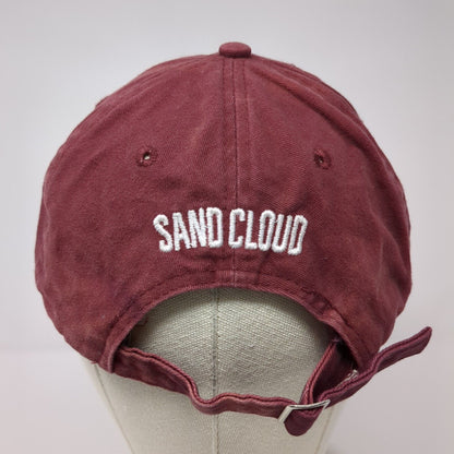 Sand Cloud Slideback Hat Red OSFA Adjustable Embroidered Logo 6 Panel