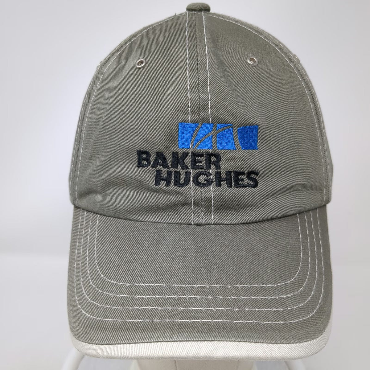 Outdoor Baker Hughes Blue Green Baseball Cap One Size Slideback Hat Stitching