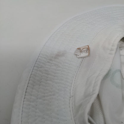 Sebago Men's Wide Brim Sun Hat White Size OS Graphic Quantum Logo Polyester