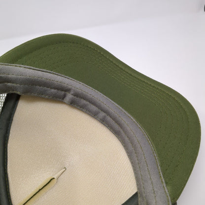 CORE Snapback Trucker Hat Green One Size Adjustable Mesh Back Rope Polyester