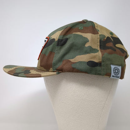 Method Race Wheels Snapback Green Brown Black Camo One Size Flat Brim Hat