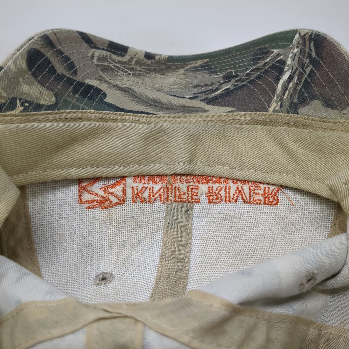 Otto Baseball Cap Green One Size Knife River Camo Embroidered Strapback Hat