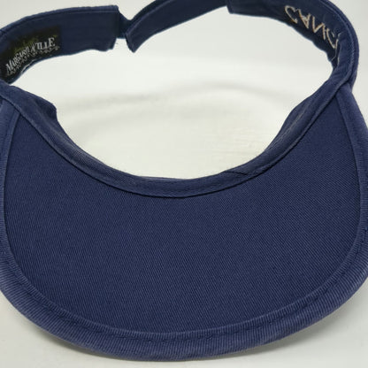 Margaritaville Visor Blue One Size Cancun Chill 1977 Woven Straw Brim Palm Hat