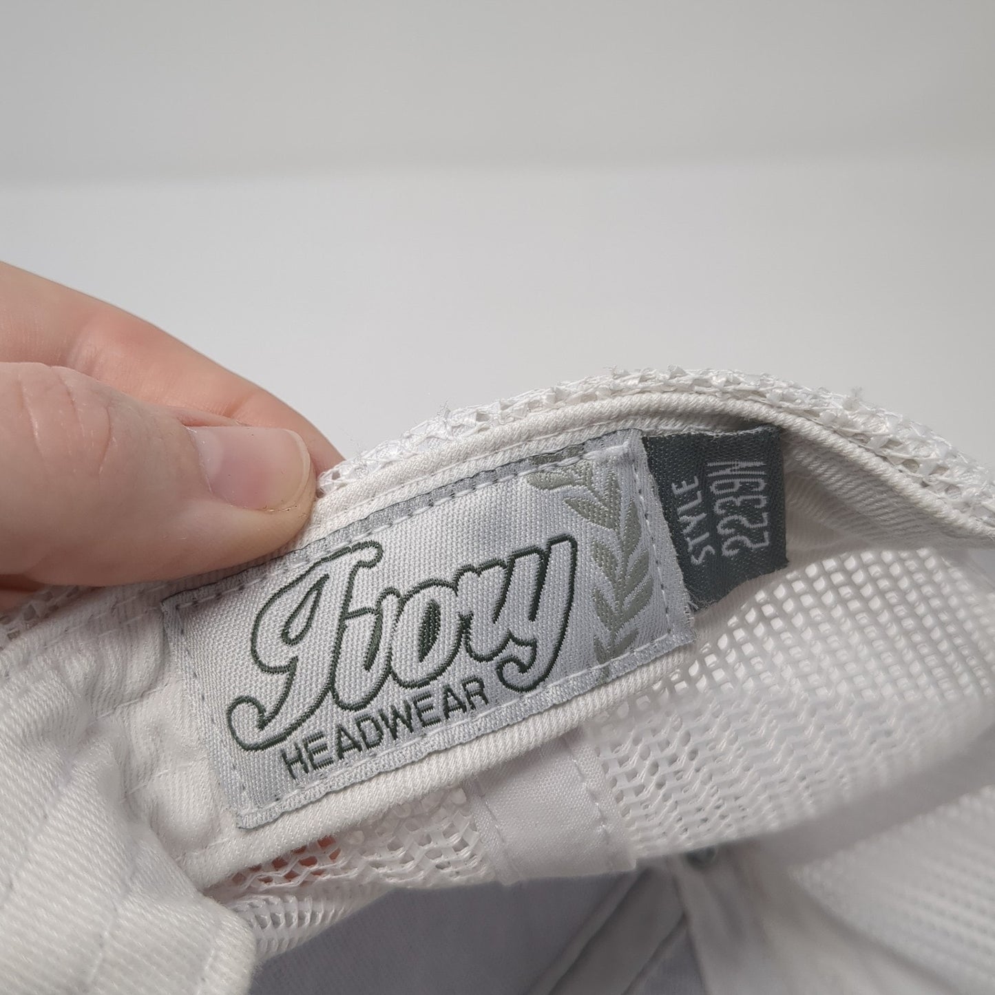 WHJ Western Hunting Journal Trucker Hat Black OS Adjustable Mesh Back Ivory