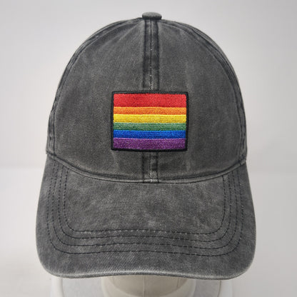 Rainbow Pride Slideback Hat Gray One Size Adjustable David And Young