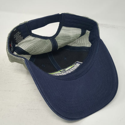 Sportsman Baseball Cap Blue One Size Moto Stuff USA Mesh Back Strapback Hat