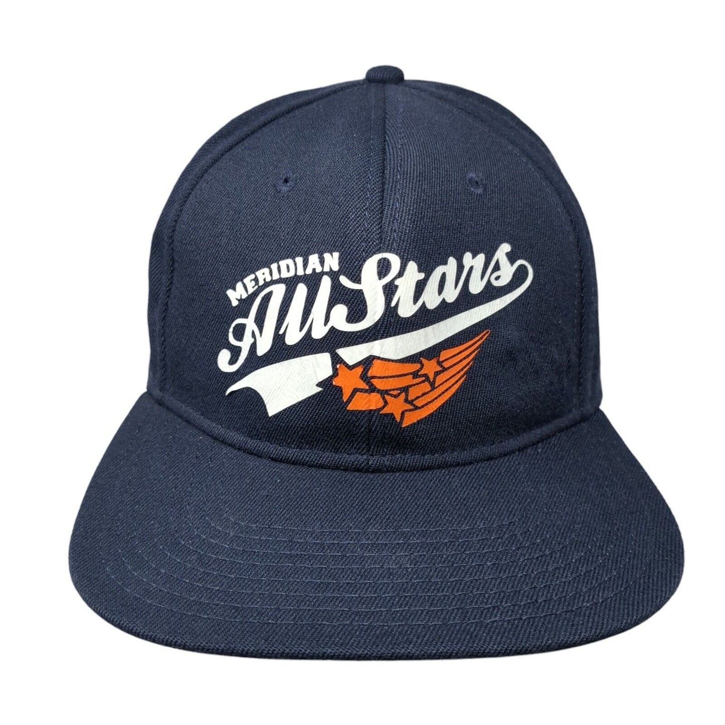 Meridian All Stars Coach Brady Fitted Hat Blue L/XL Lightweight 6 Panel OttoFlex