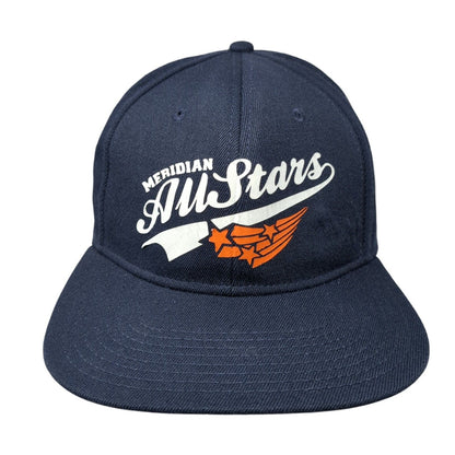 Meridian All Stars Coach Brady Fitted Hat Blue L/XL Lightweight 6 Panel OttoFlex