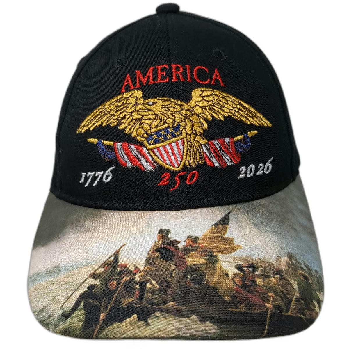 The MAGA Mall Baseball Cap Black OSFM America 250th Anniversary Washington Hat
