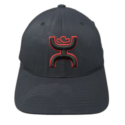 Hooey Baseball Cap Black M Flexfit US Flag Underbrim Punisher Skull Camo Hat