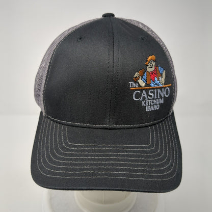 The Casino Ketchum Idaho Snapback Trucker Hat Black OS Adjustable Richardson