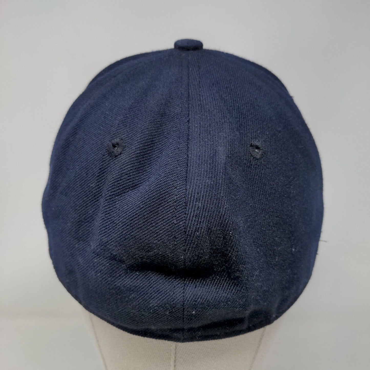 KB Ethos Fitted Hat Blue 7 3/8 Large Breathable Vented Holes 6 Panel Blank