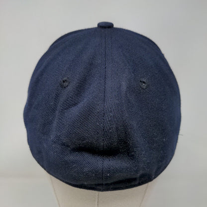 KB Ethos Fitted Hat Blue 7 3/8 Large Breathable Vented Holes 6 Panel Blank