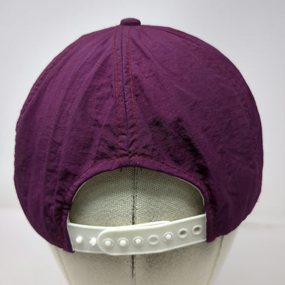 Rochester New York 5 Panel Purple Yellow White Hat Nylon Snapback Vintage