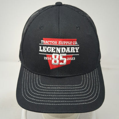 Black Trucker Hat One Size Tractor Supply Co 85th Anniversary Mesh Snapback