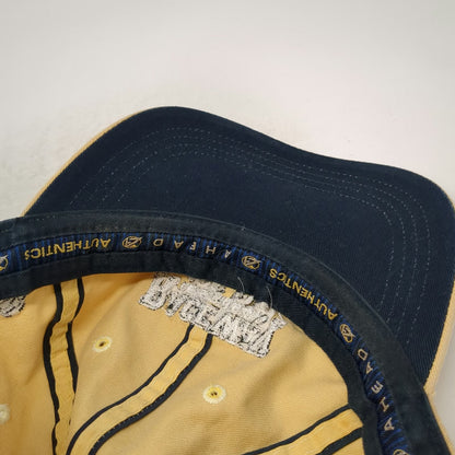 Ahead Baseball Cap Yellow One Size Raceway Golf Club Slideback Crossed Flags hat