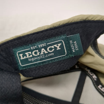 Legacy 5 Panel Beige One Size Snapback Hat Fly Fish Food Jimmy's Nylon Rope