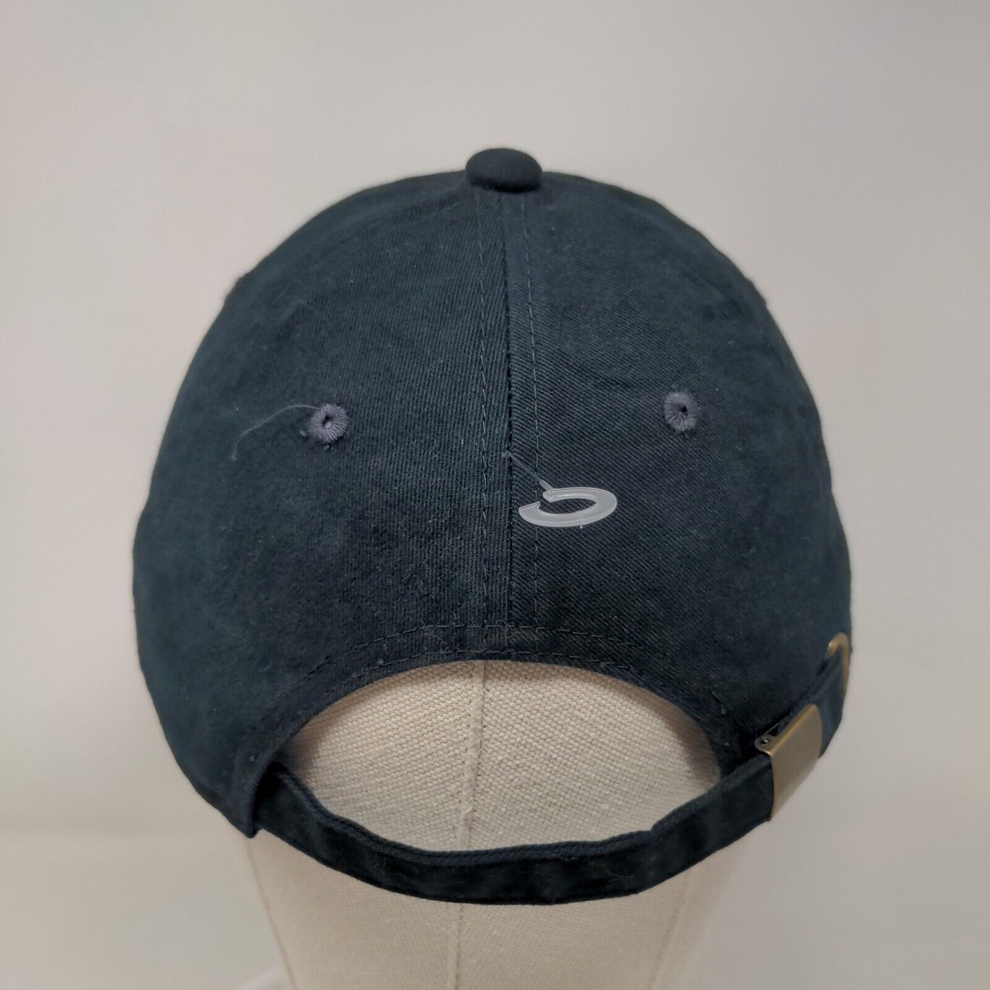 Unbranded Slideback Hat Black One Size Adjustable Vented Holes Blank Cotton