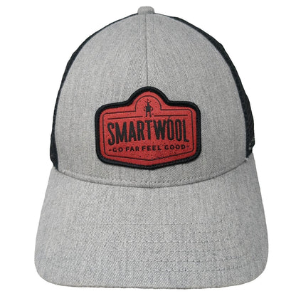 Smartwool Trucker Hat Gray Black Red One Size Snapback Mesh Go Far Feel Good