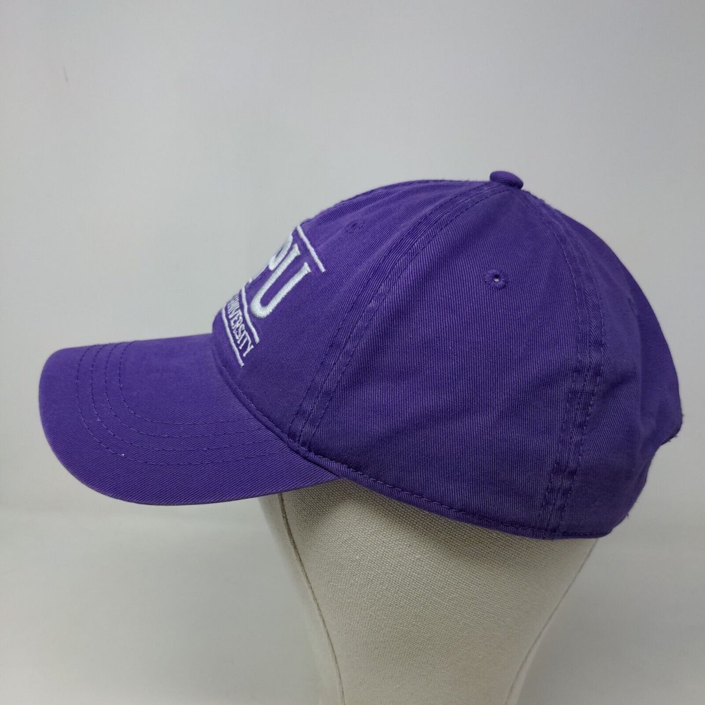 High Point University Men's Slideback Hat Purple Embroidered Logo