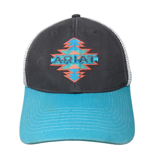 Ariat Men's Snapback Mesh Back Hat Multicolor Size OSFM Embroidered Logo