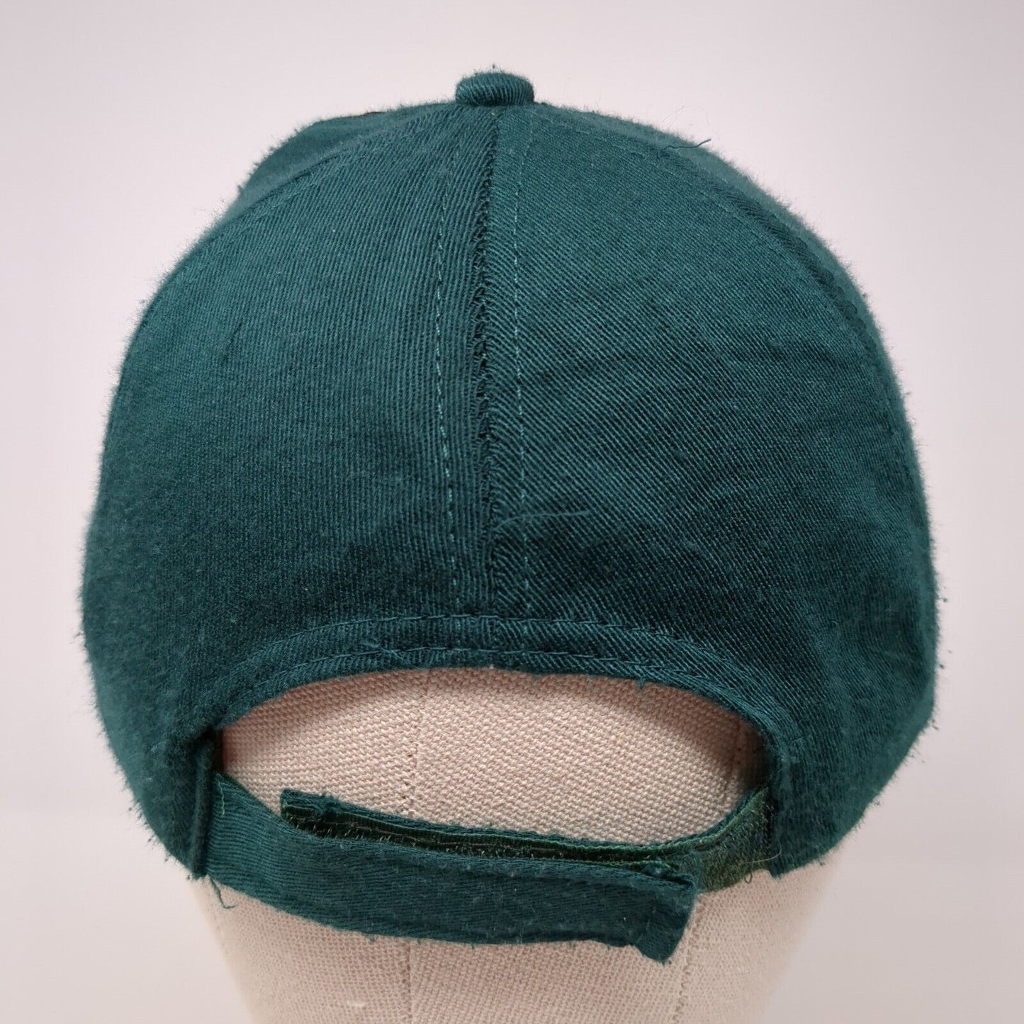 Jerusalem Strapback Hat Green One Size Adjustable Embroidered Patriotic 6 Panel