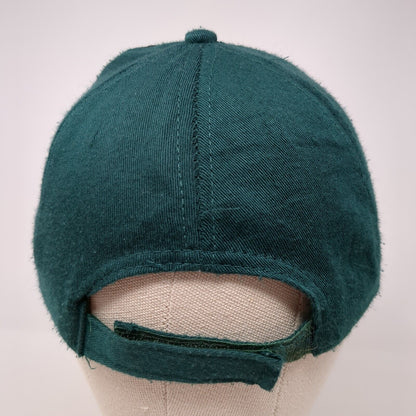 Jerusalem Strapback Hat Green One Size Adjustable Embroidered Patriotic 6 Panel