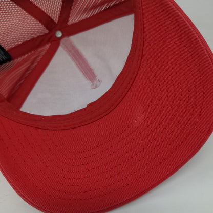 Hurley Snapback Mesh Back Trucker Hat Red One Size The Classics Yupoong
