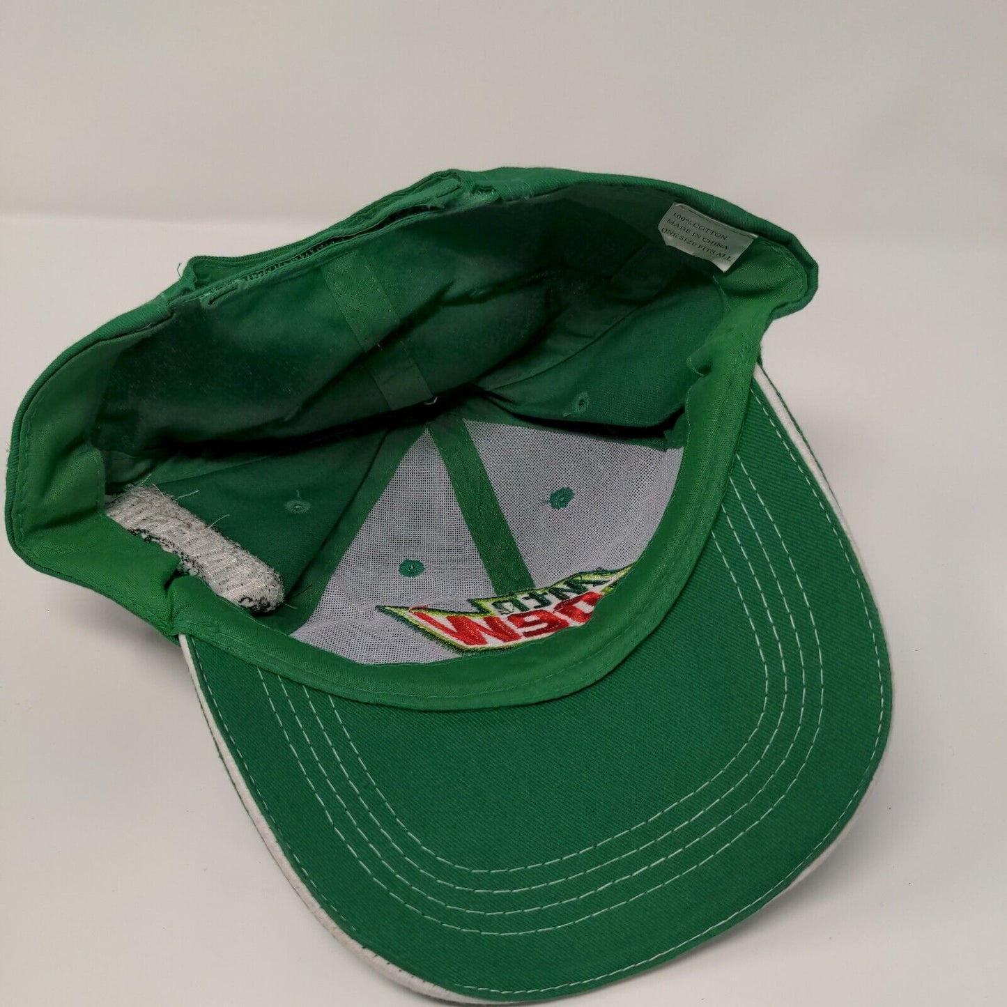 Mountain Dew Adventure's First Stop Maverick Strapback Hat Green OS Embroidered