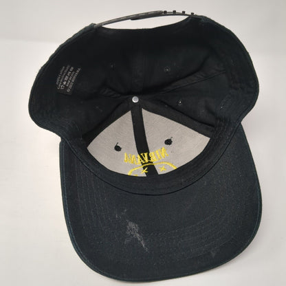Nirvana Snapback Hat Black One Size Adjustable Embroidered 6 Panel