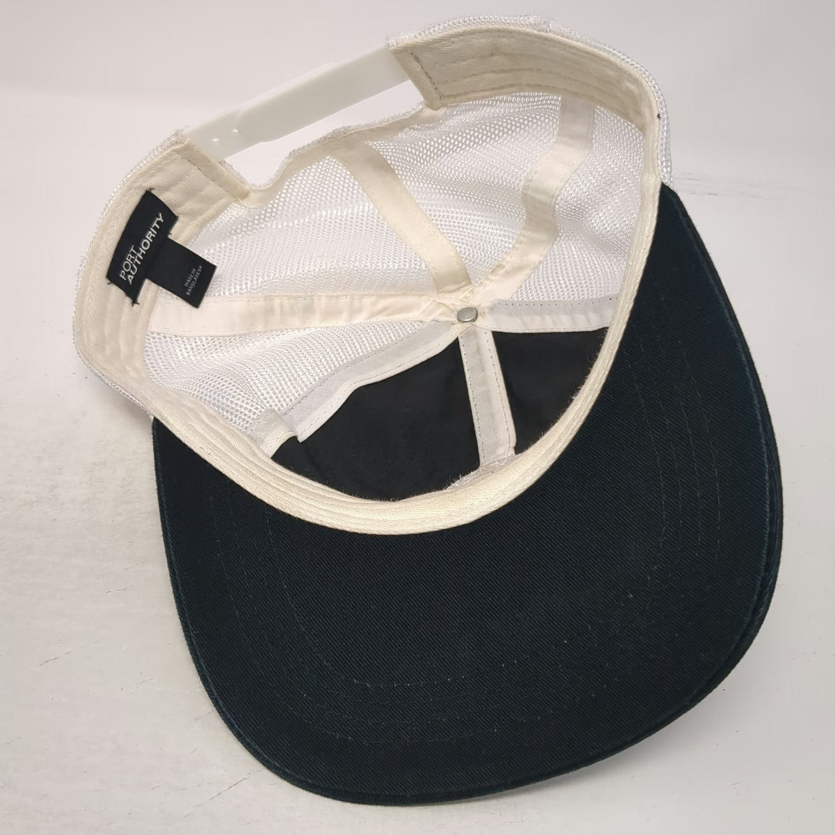 Port Authority Trucker Hat Black One Size Chimpy Tees Logo Mesh Back Snapback