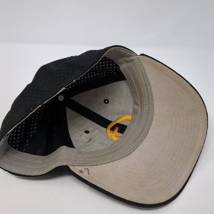 Richardson Fitted Hat Black 6 7/8-7 Embroidered Breathable Pro Model System5